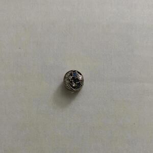 Pandora Silver and Blue Star and Moon Charm for Bracelet